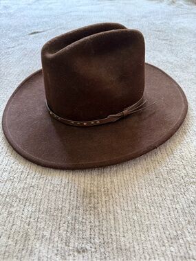 Bailey Brown Wool Western Cowboy Hat‎ Large Made In USA Vintage Classic